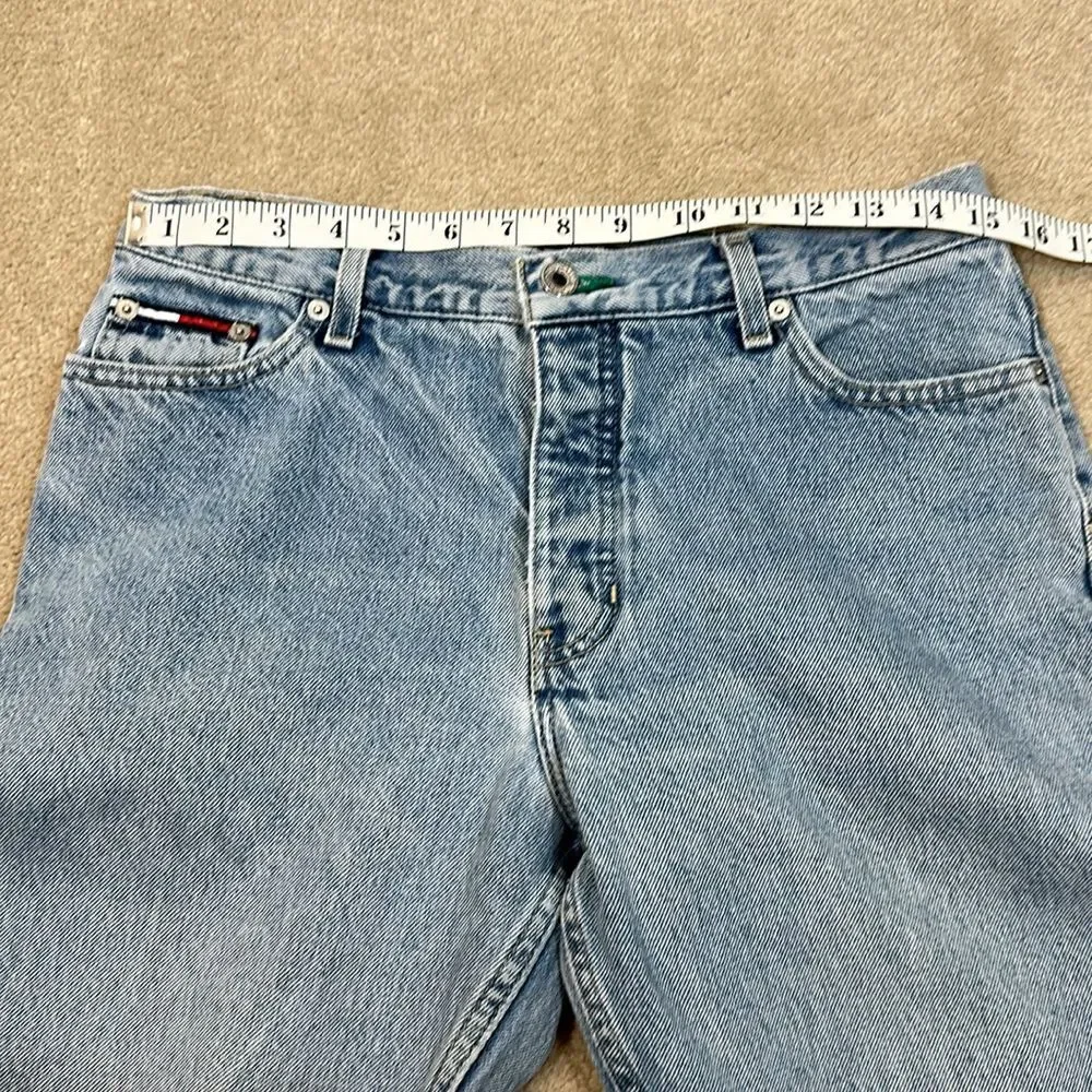 Tommy Hilfiger Jeans Denim 100% Cotton Vintage Y2K Button Fly Women Size 7